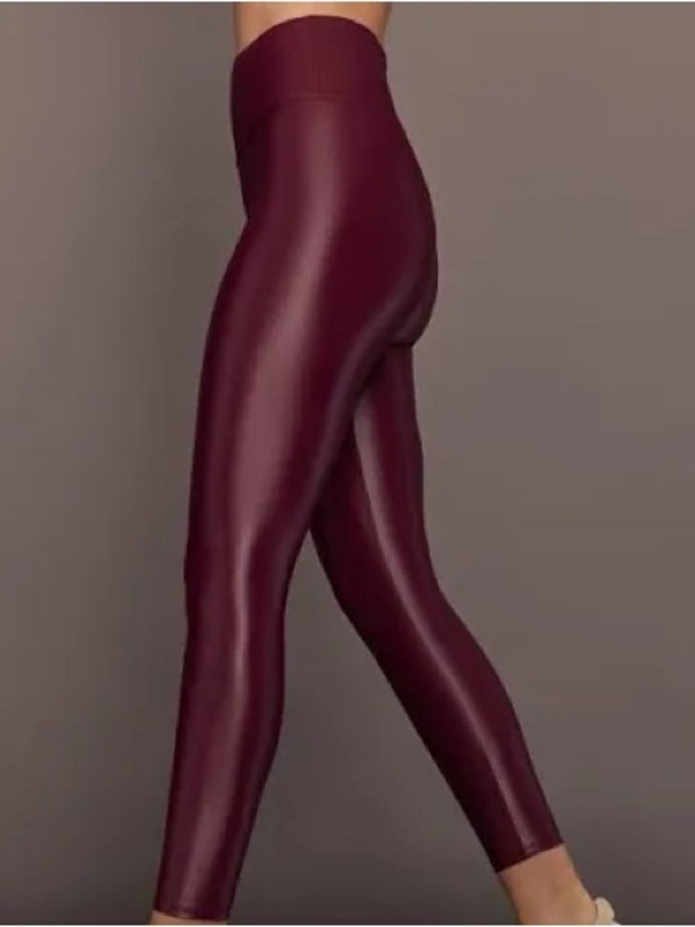 lululemon athletica High-Rise Shiny Leggings in Burgundy